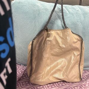 Stella McCartney Falabella Gold w Silver Chains Tote Bag